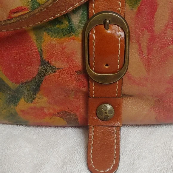 Patricia Nash. Large, Italian leather shoulder bag - Picture 5 of 16